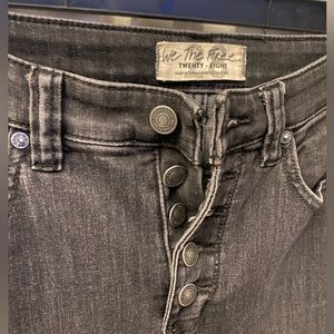 Free People Irreplaceable Flare Jeans Black Size 28 NWOT